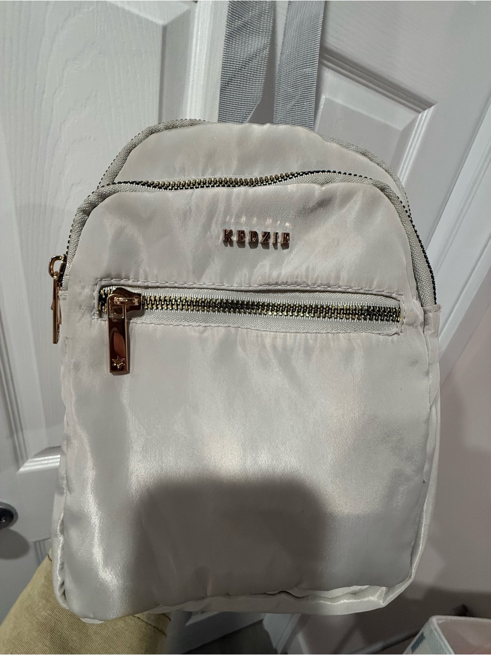 KEDZIE Light GraySatin Mini Backpack